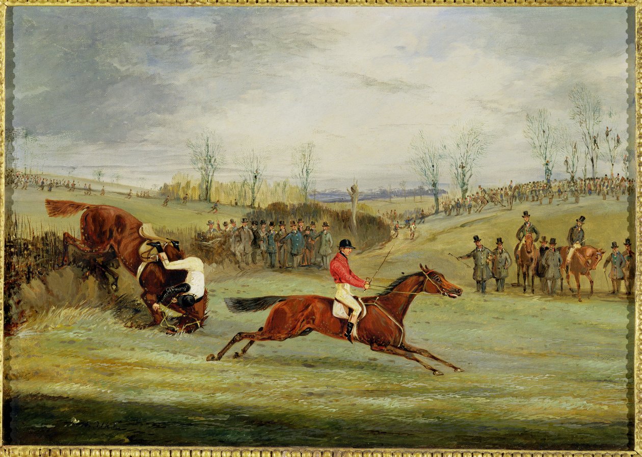 Bir Engelli Koşu, Başka Bir Çit by Henry Thomas Alken