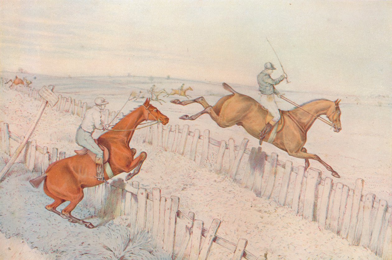 Bir Engelli Koşu: Eski bir kör yoldan geçmek ve bunu iyi yapmak: bahis bile, 1827 by Henry Thomas Alken