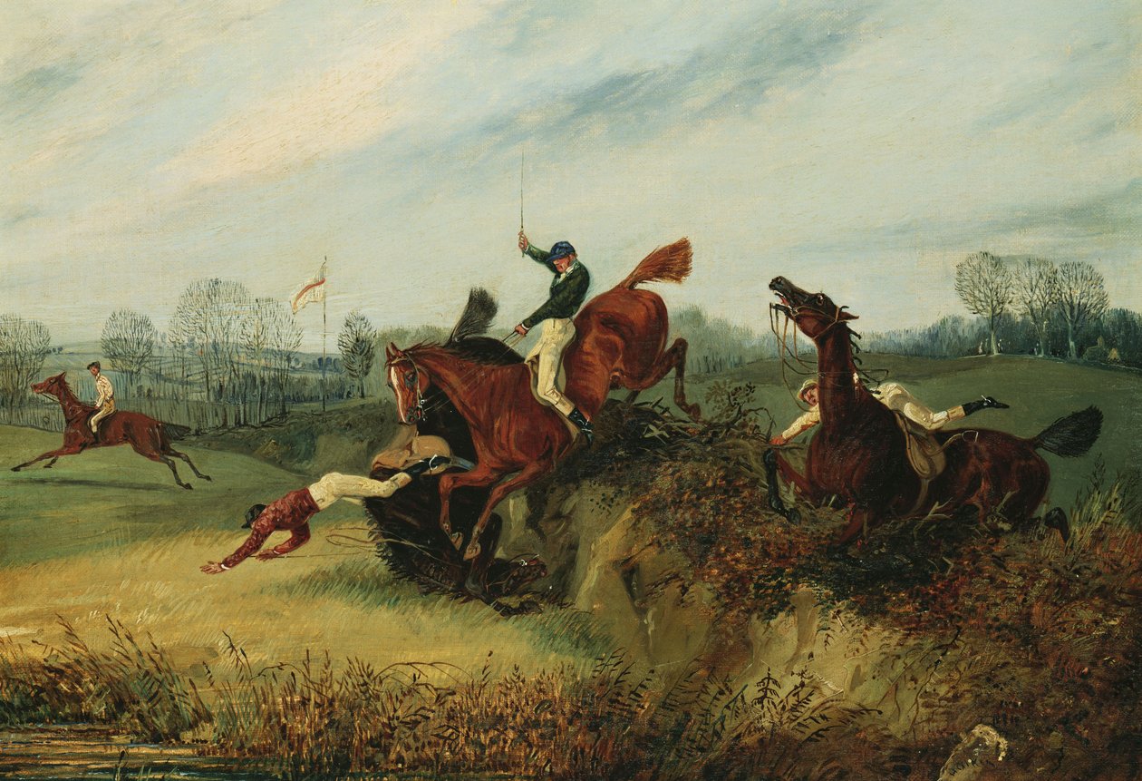 Lucas Kış Toplantısında Bir Olay by Henry Thomas Alken