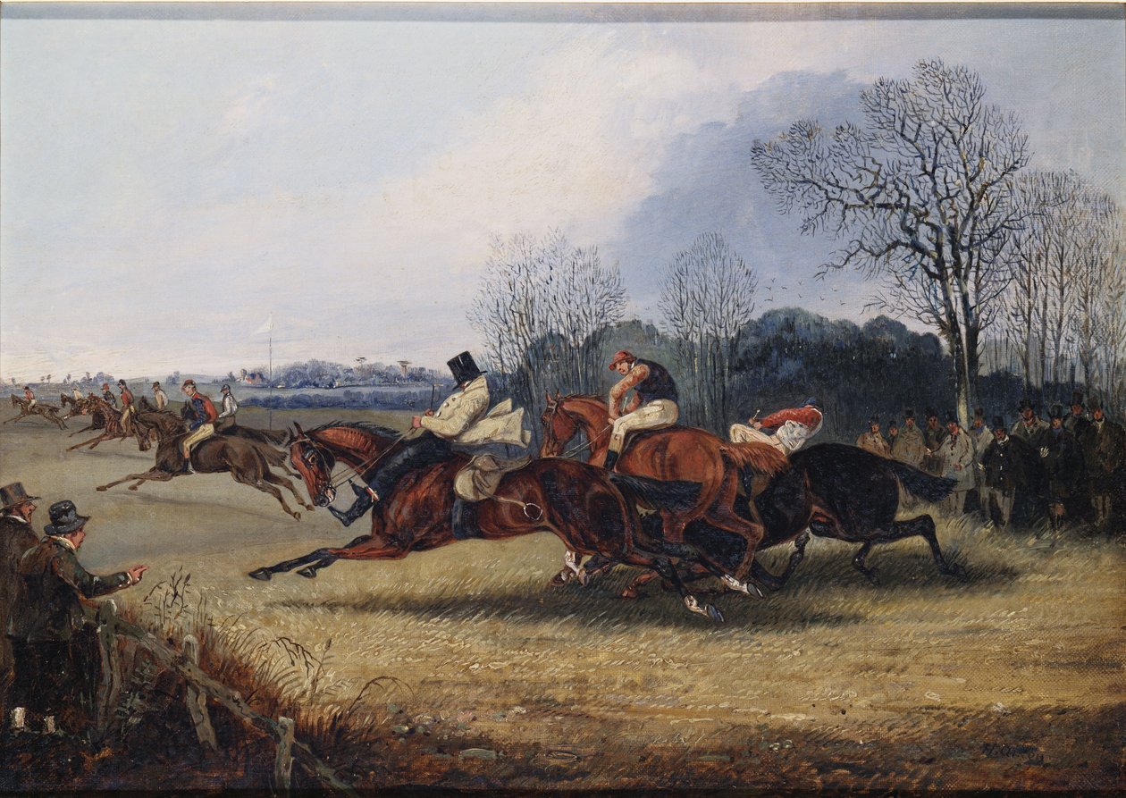 Wakefield Engelli Koşuda Bir Olay by Henry Thomas Alken