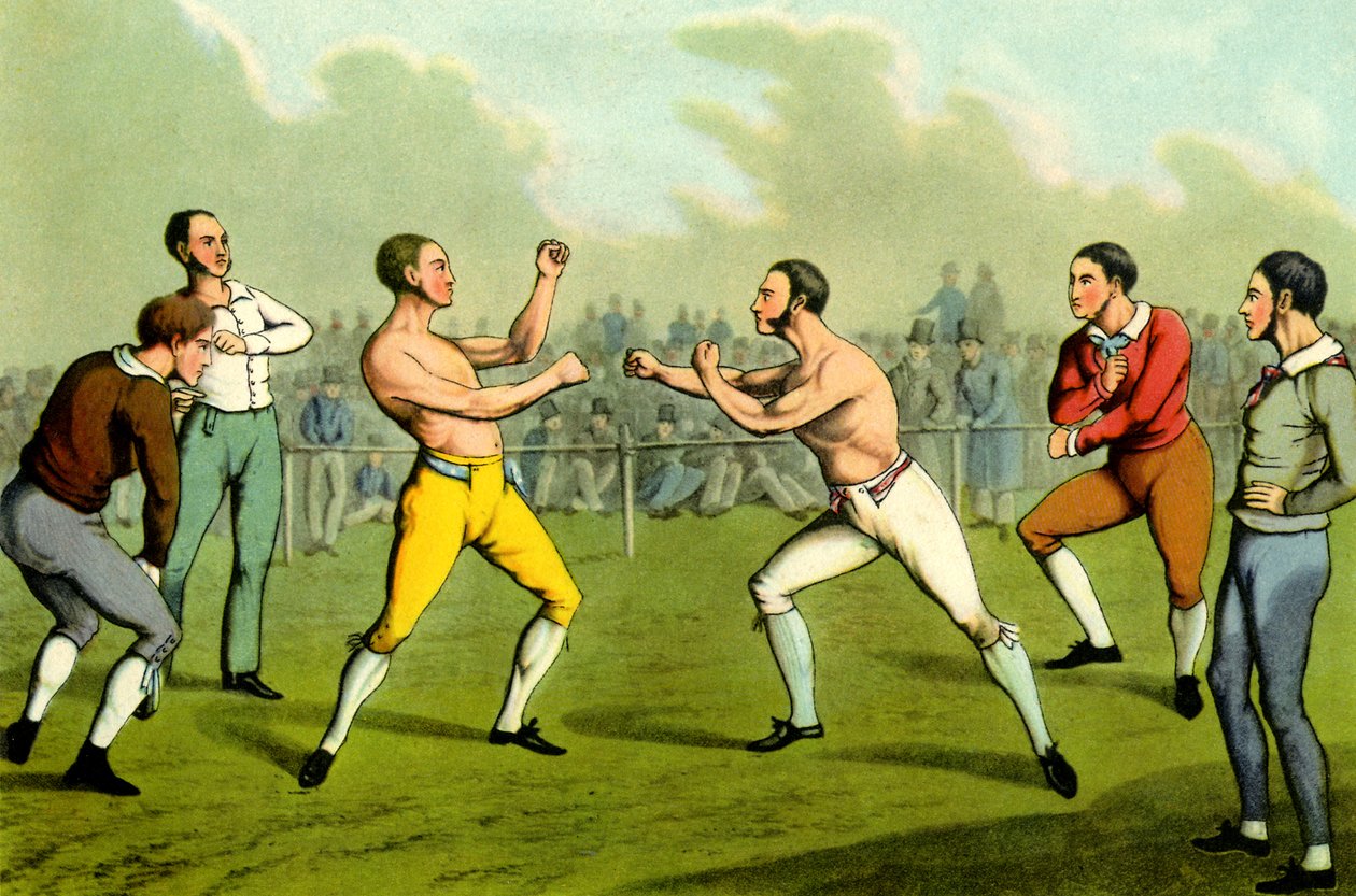 Çıplak yumruklu boks by Henry Thomas Alken