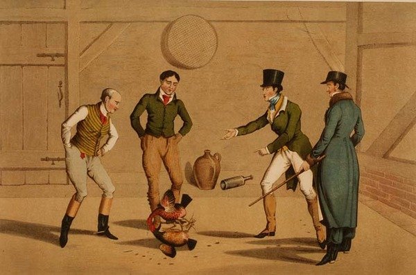 Horoz Dövüşü, I. Clark, pub. Thomas McLean tarafından by Henry Thomas Alken