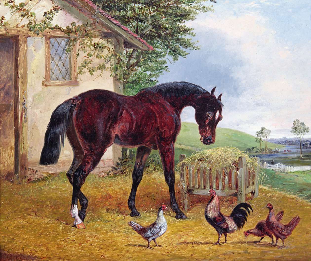 çiftlik sahnesi by Henry Thomas Alken