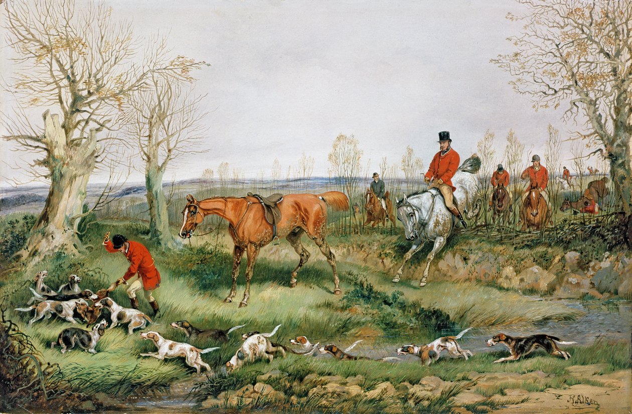 avlanma sahnesi by Henry Thomas Alken