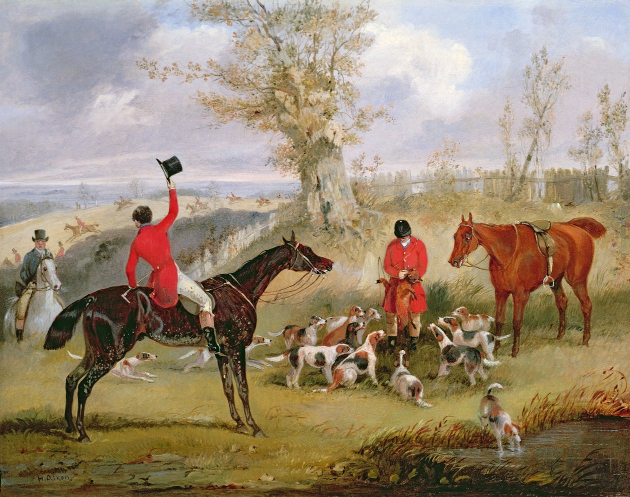 Avlanma Sahnesi: Ölüm by Henry Thomas Alken