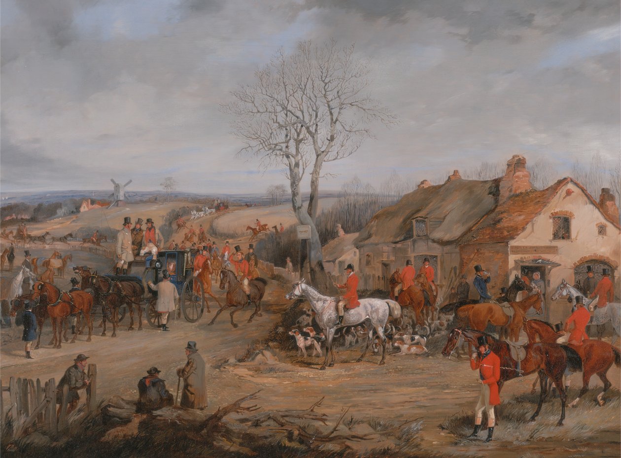 Avlanma Sahnesi: The Meet, yak. 1840. by Henry Thomas Alken