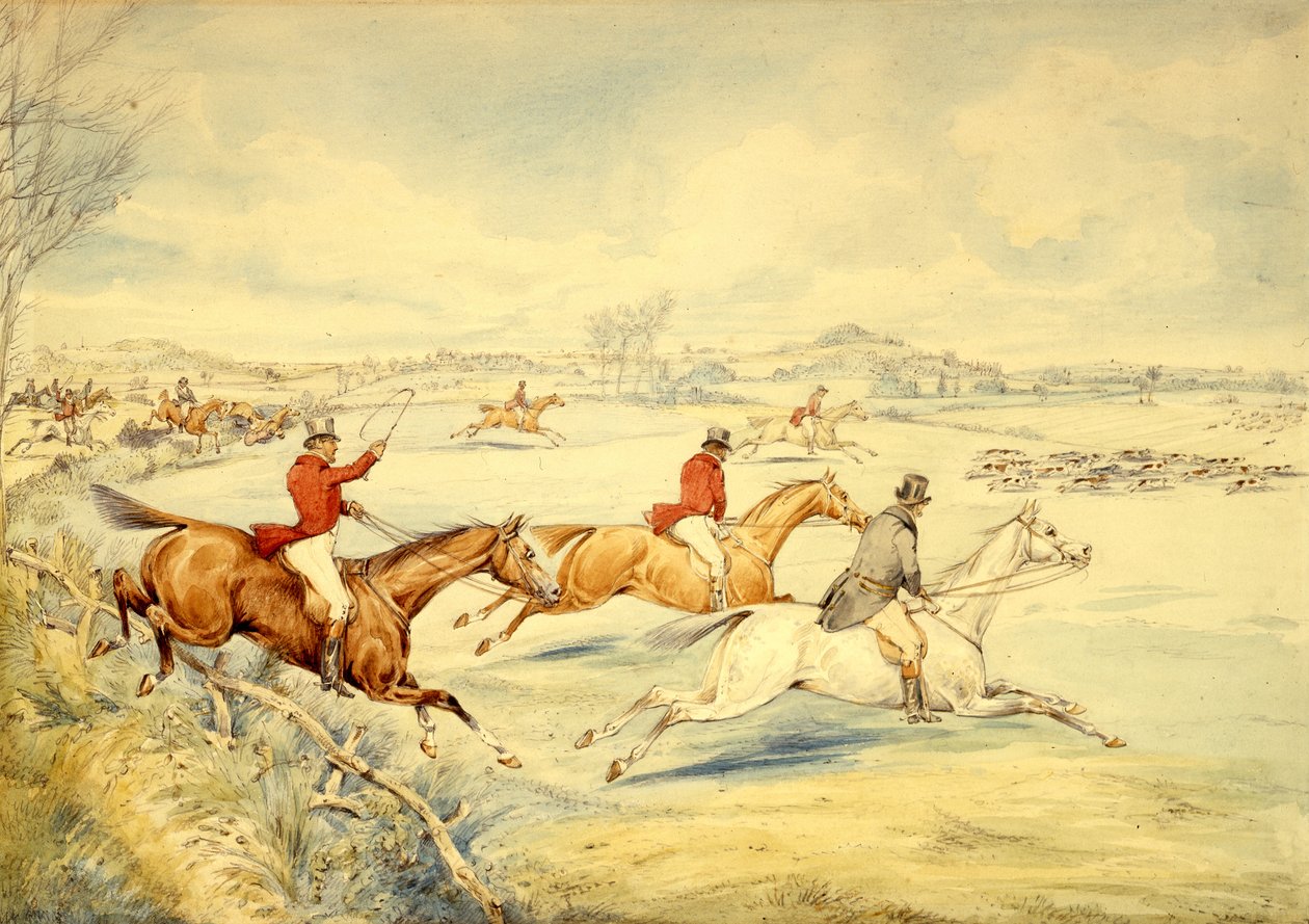 Avlanma Sahneleri: Tam Ağlama by Henry Thomas Alken