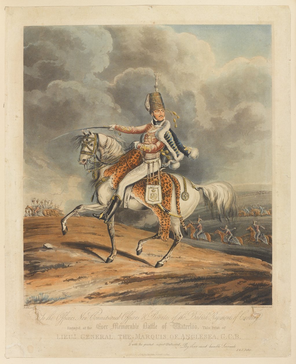 ?Korgeneral Anglesea Marquis, G.C.B?, Waterloo Savaşı, 1815 by Henry Thomas Alken