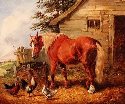 Ahırın dışında by Henry Thomas Alken