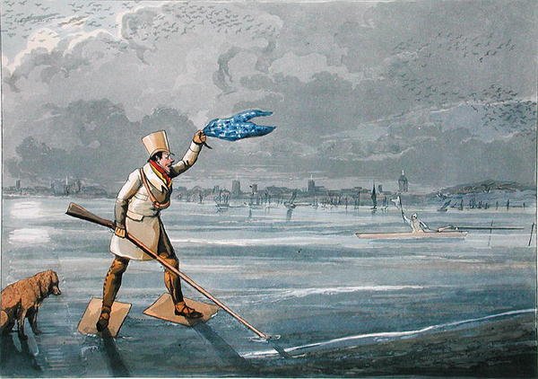Ox Bird or Stint Shooting: A Signal of Distress, Thomas Mclean tarafından yayınlandı by Henry Thomas Alken