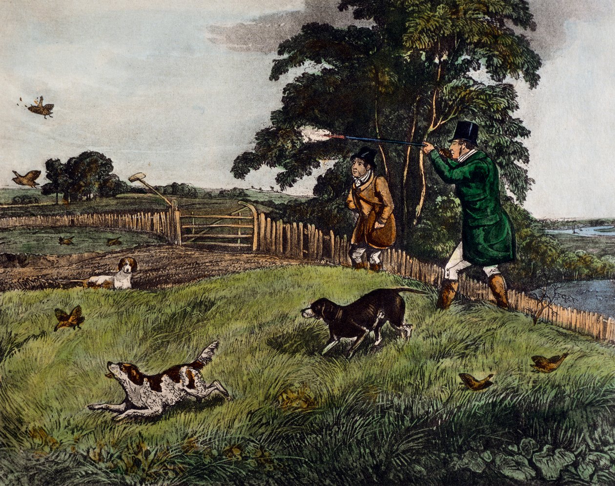keklik avı by Henry Thomas Alken