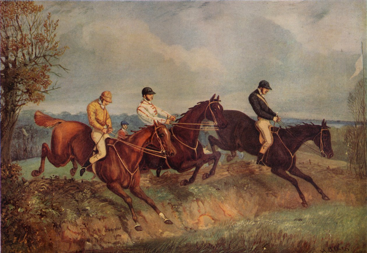 Engelli koşu, c1805-1851, 1924 by Henry Thomas Alken