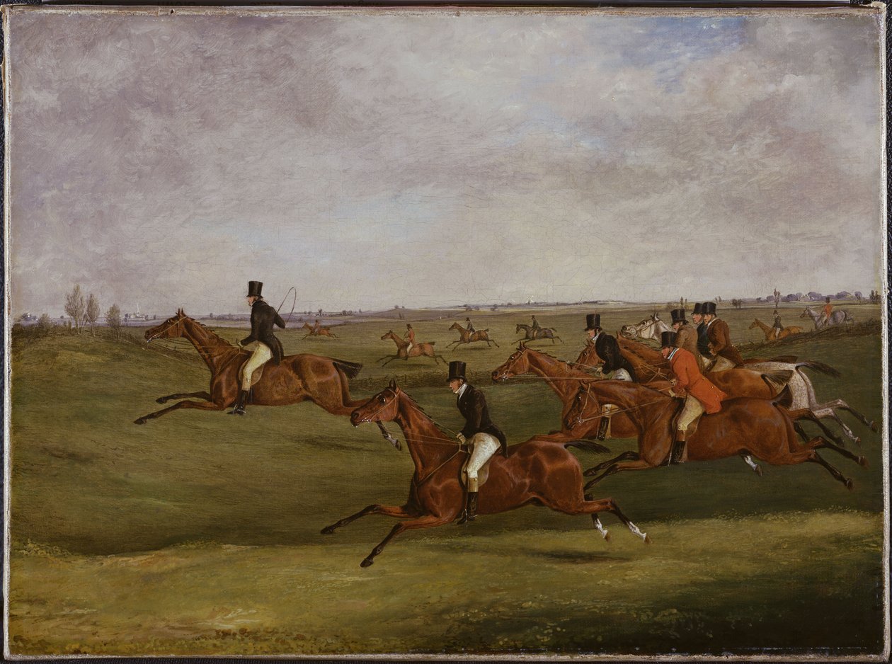 Grand Leicestershire Engelli Koşu, 12 Mart 1829: Tempolu Yürümek by Henry Thomas Alken