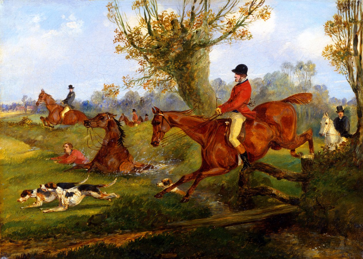 Su atlama, c.1840 by Henry Thomas Alken