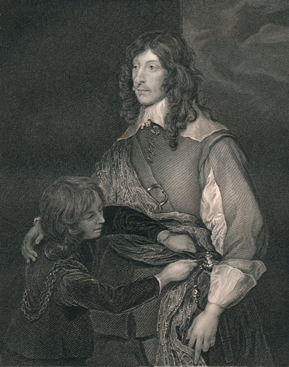 George, Lord Goring, 19. yüzyılın başları. by Henry Thomas Ryall
