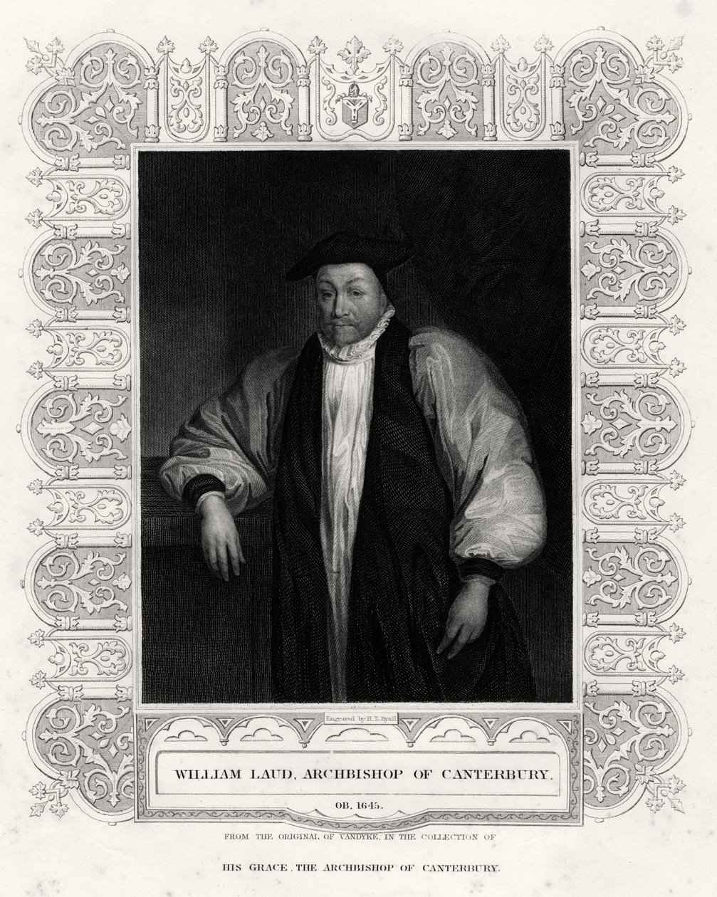William Laud, Canterbury Başpiskoposu, 19. yüzyıl by Henry Thomas Ryall