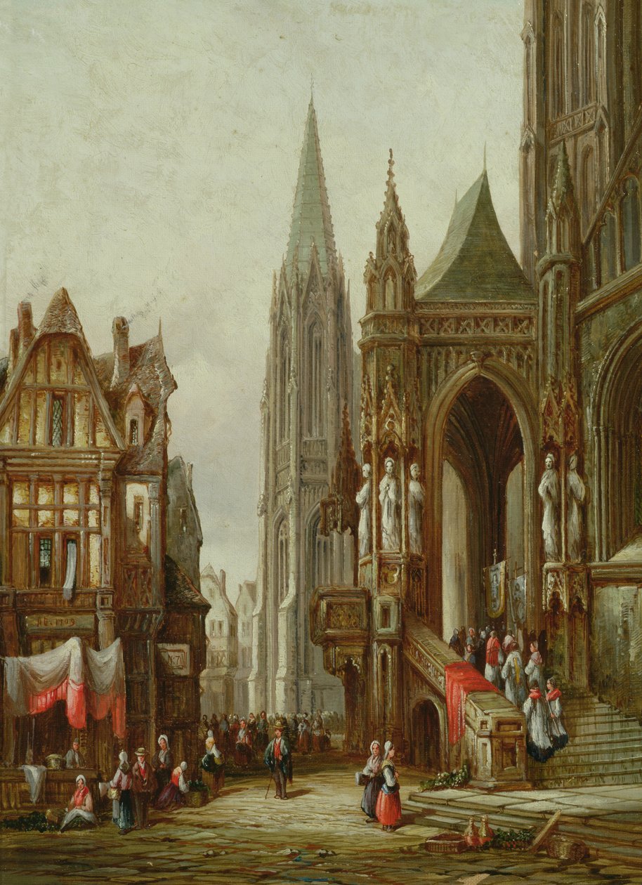 Bir Katedral girme dini alayı by Henry Thomas Schafer