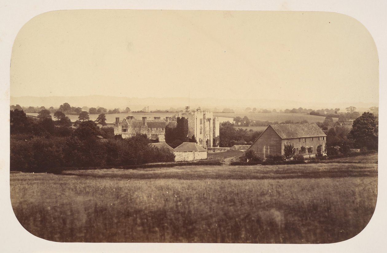 Hever Kalesi, Kent, 1857. by Henry Thomas Wood