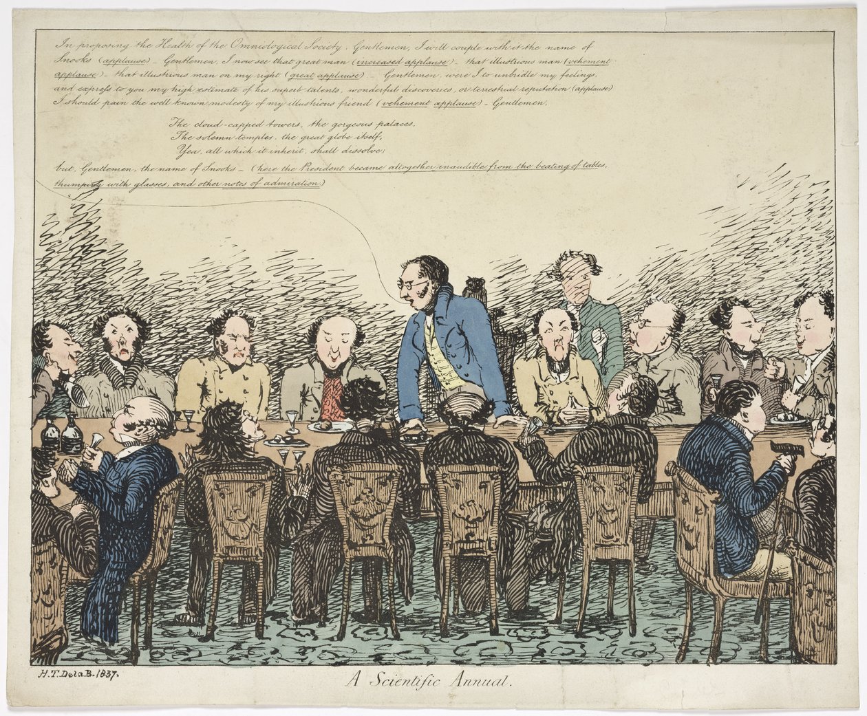 Bilimsel Bir Yıllık, 1837 (renkli dağlama) by Henry Thomas after De La Beche