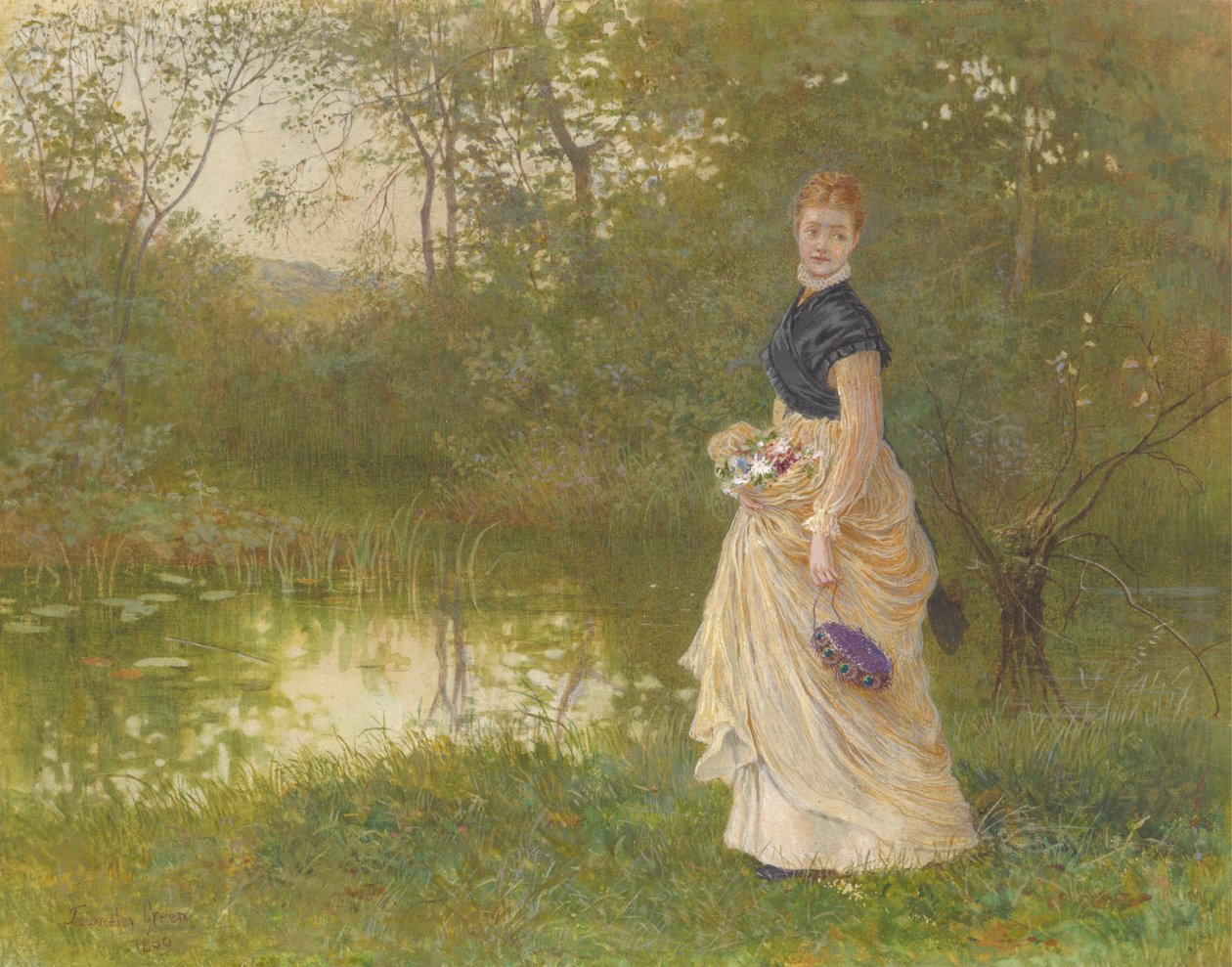 Lily-Pond'un yanında by Henry Towneley Green
