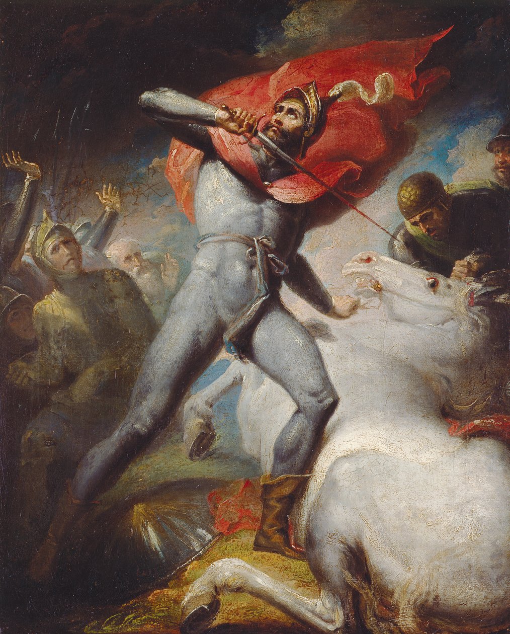 Warwick Kontu'nun Towton Savaşından Önceki Yemini by Henry Tresham