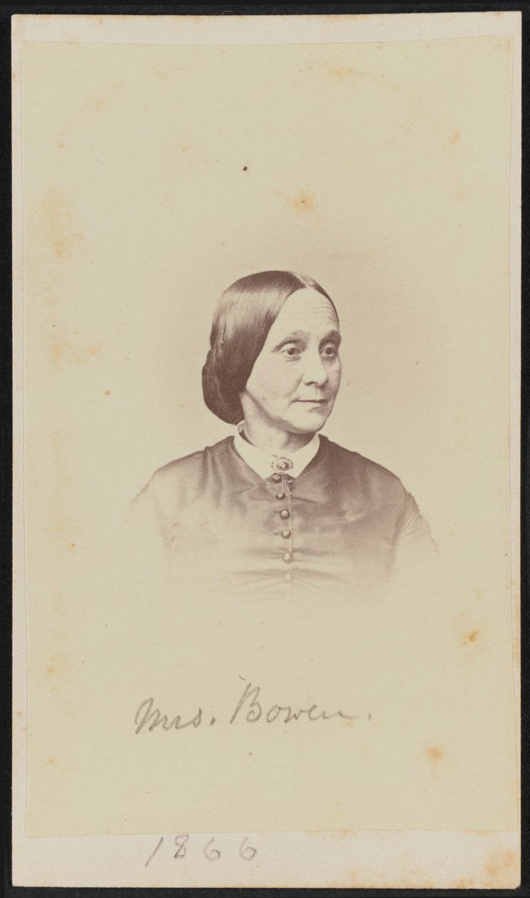 Bayan Carte-de-visite portresi Bowen, 1866. by Henry Ulke