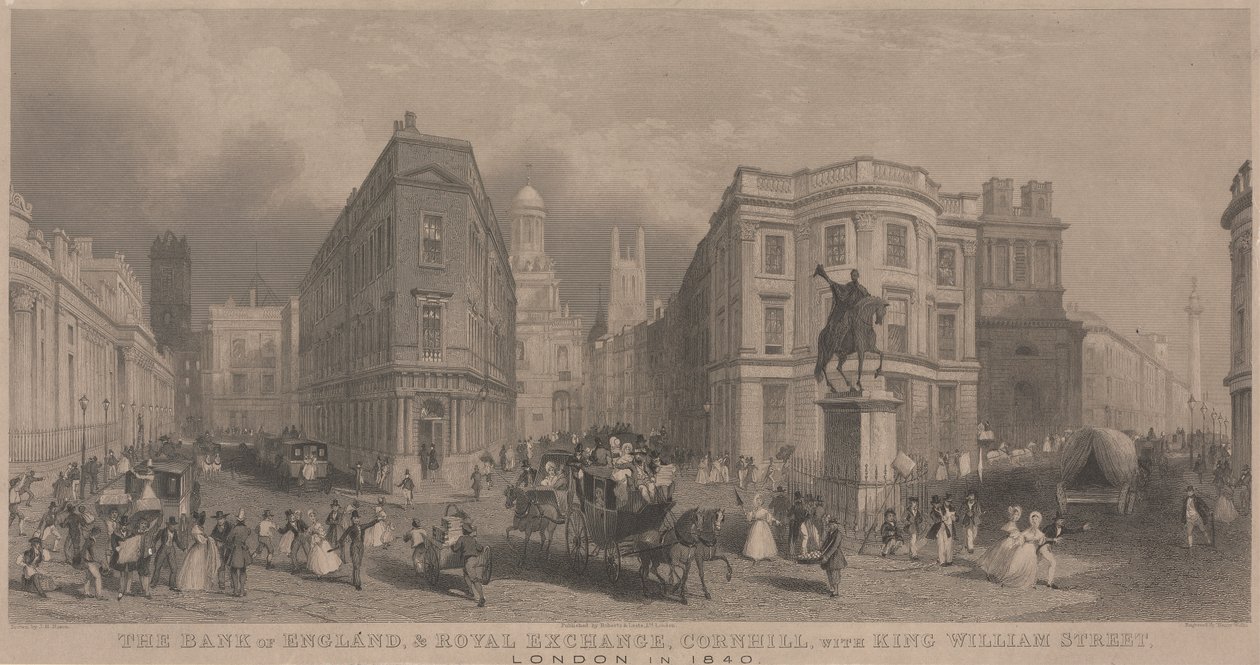 İngiltere Merkez Bankası ve Kraliyet Borsası, Cornhill by Henry Wallis