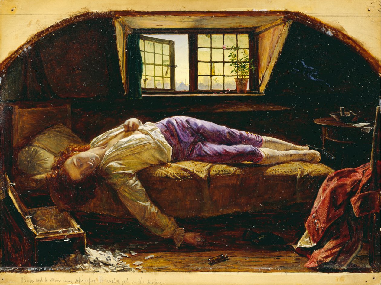 Chatterton'ın Ölümü by Henry Wallis