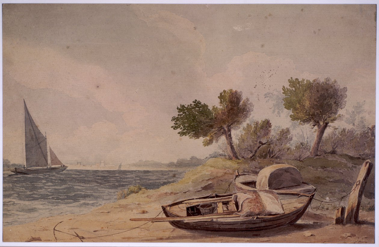 Battersea yakınlarında, Londra, 1818. by Henry Walter