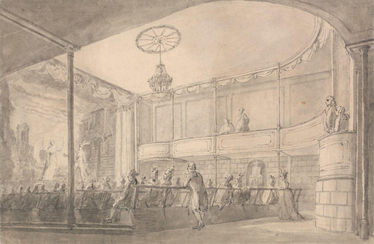 Brandenburg Evi Tiyatrosu'nun içi, Hammersmith by Henry Wigstead