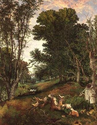 Ormanda Akşama Doğru by Henry William Banks Davis