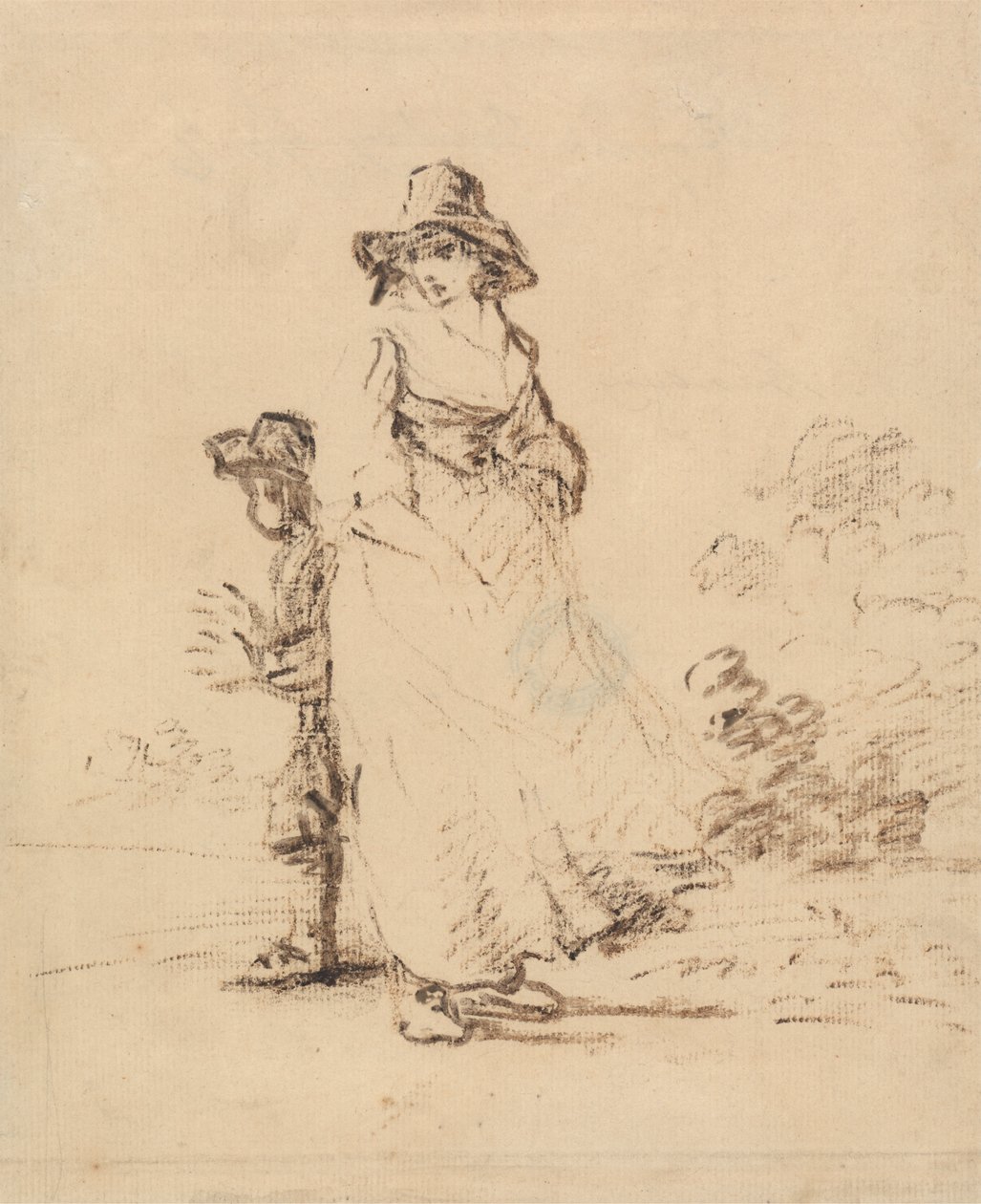 Bir Taşralı Erkek ve Kız by Henry William Bunbury