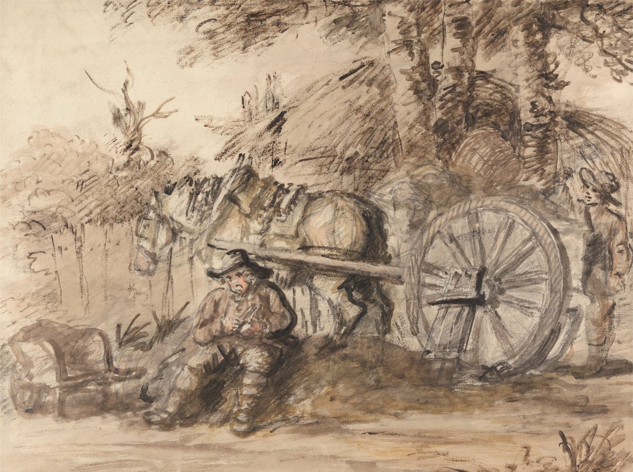 Carter Piposunu Dolduruyor by Henry William Bunbury