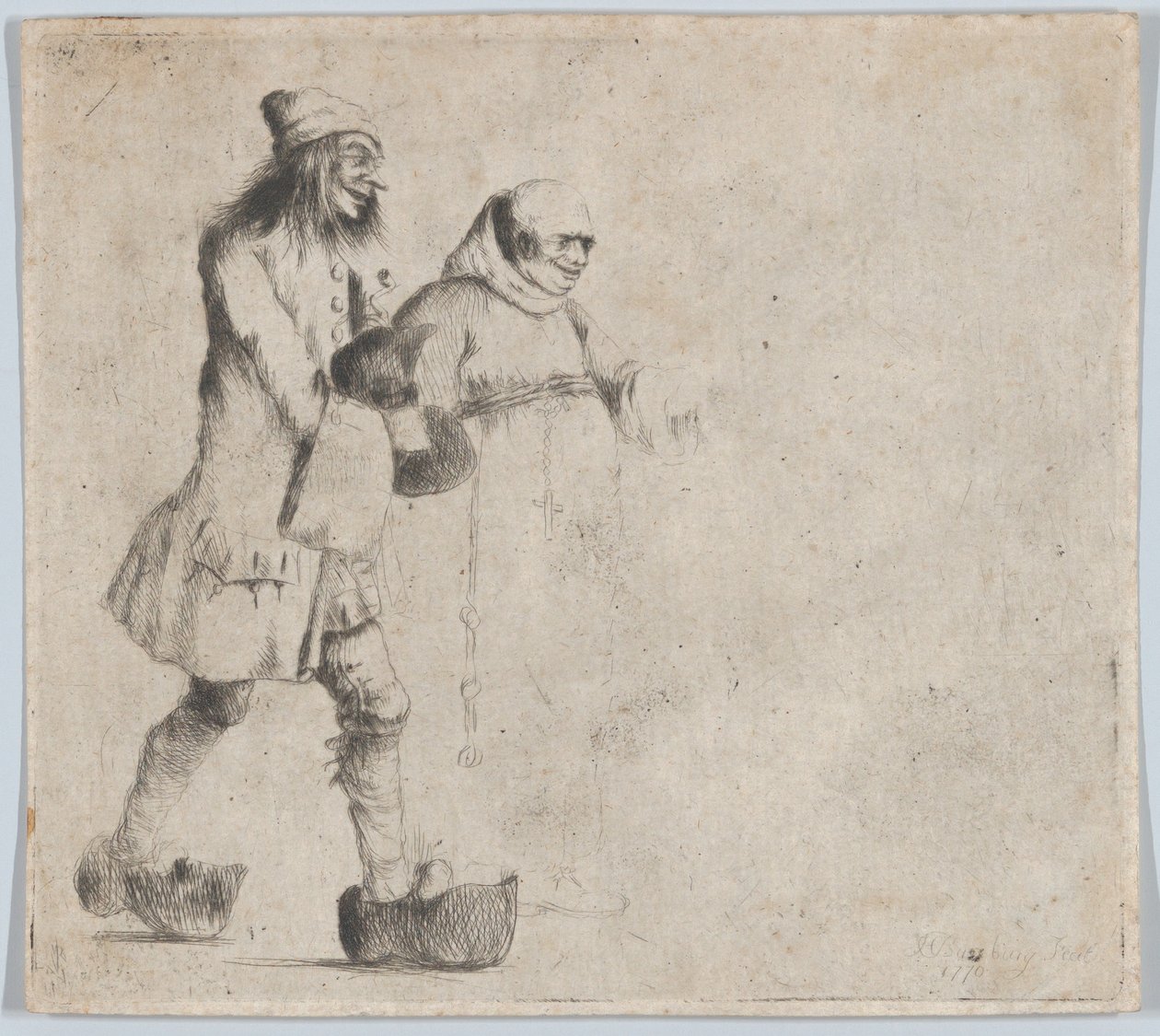 Mutlu Köylü ve Keşiş, 1770. by Henry William Bunbury
