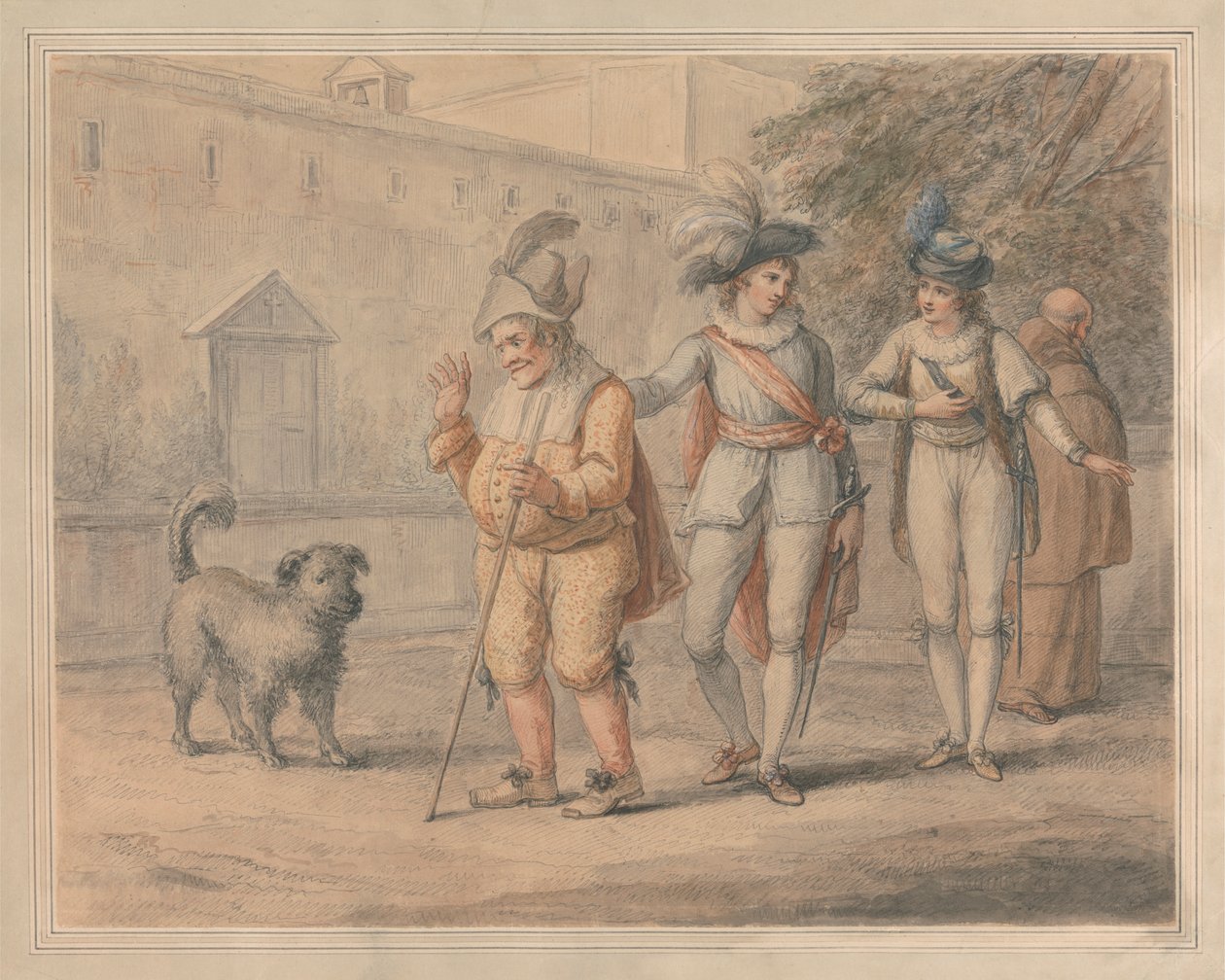 Launce Köpeğine Yengeci Öğretiyor by Henry William Bunbury