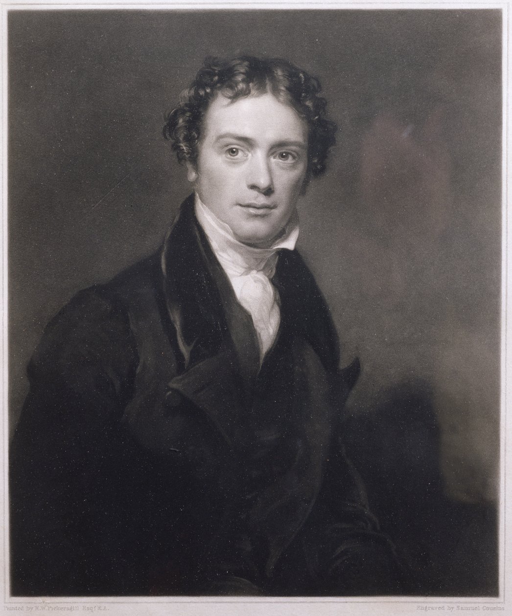 Samuel Cousins (1801-87) 1830 tarafından kazınmış Michael Faraday (1791-1867) portresi by Henry William Pickersgill