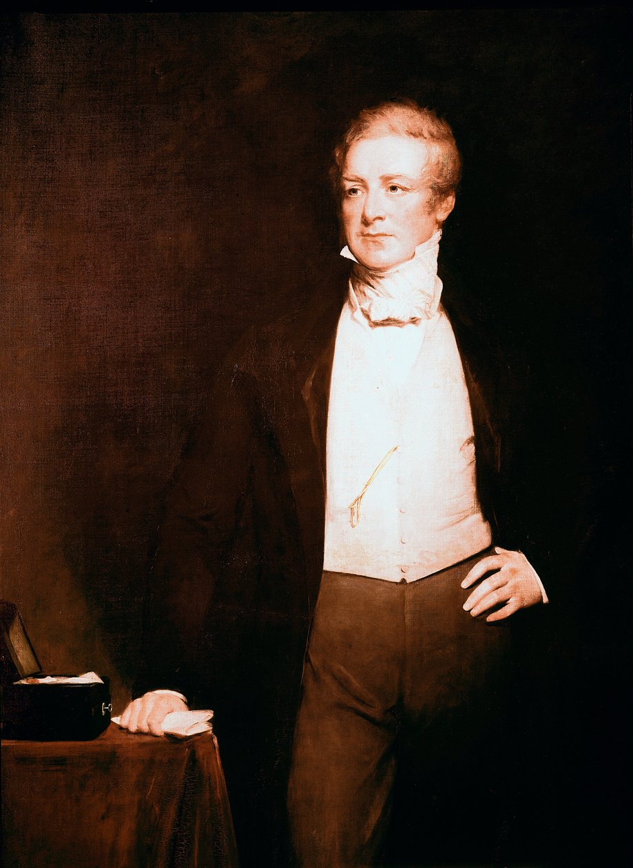 Portresi Sir Robert Peel (1788-1850), politikacı Boyama Henry William Pickersgill (1782-1875) 19. yüzyıl 240,7 x 147 cm, Londra, Ulusal Portre Galerisi by Henry William Pickersgill