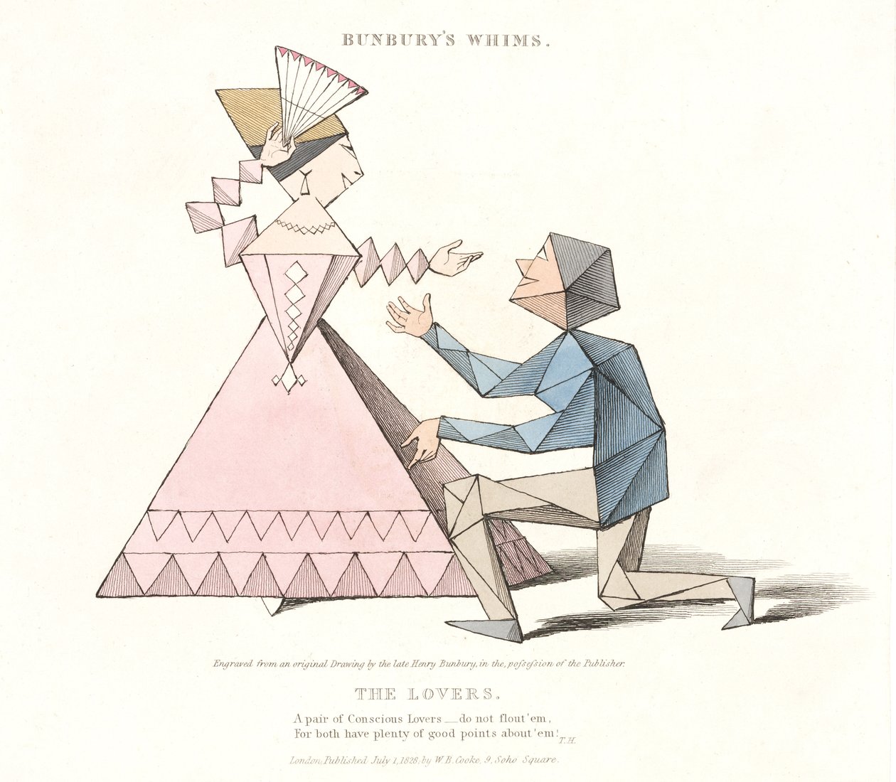 Bunburys Kaprislerinden Aşıklar, 1828 by Henry William after Bunbury