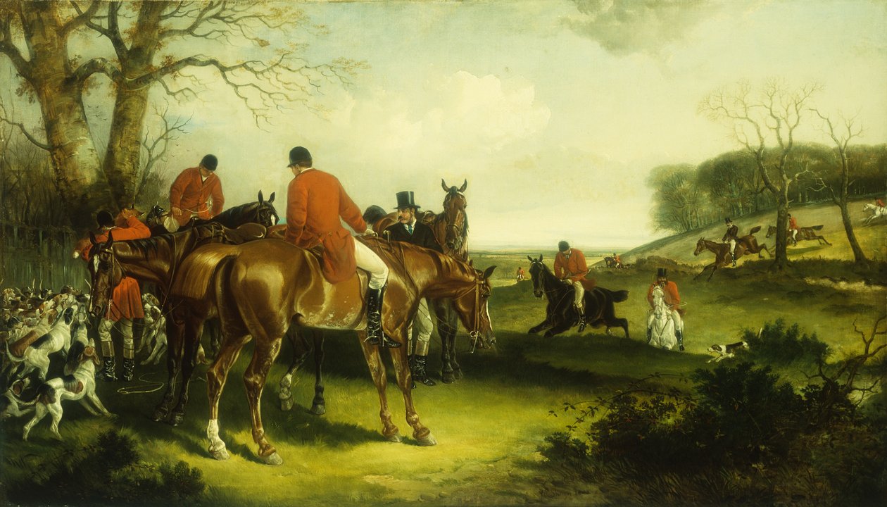 The Kill (tuval üzerine yağlıboya) by Henry and Shayer Charles (1826-1914) (attr.to) Shayer