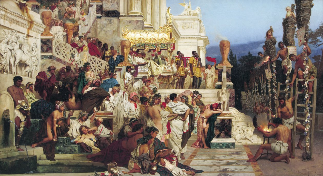 Hristiyanlığın Öncü Işığı, Nero'nun Meşaleleri by Henryk Siemieradzki