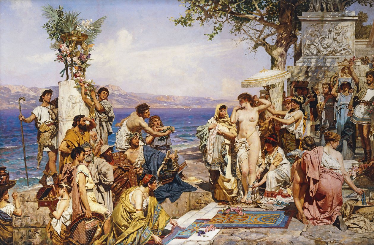 Phryne, Denizlerin Tanrısı Poseidon