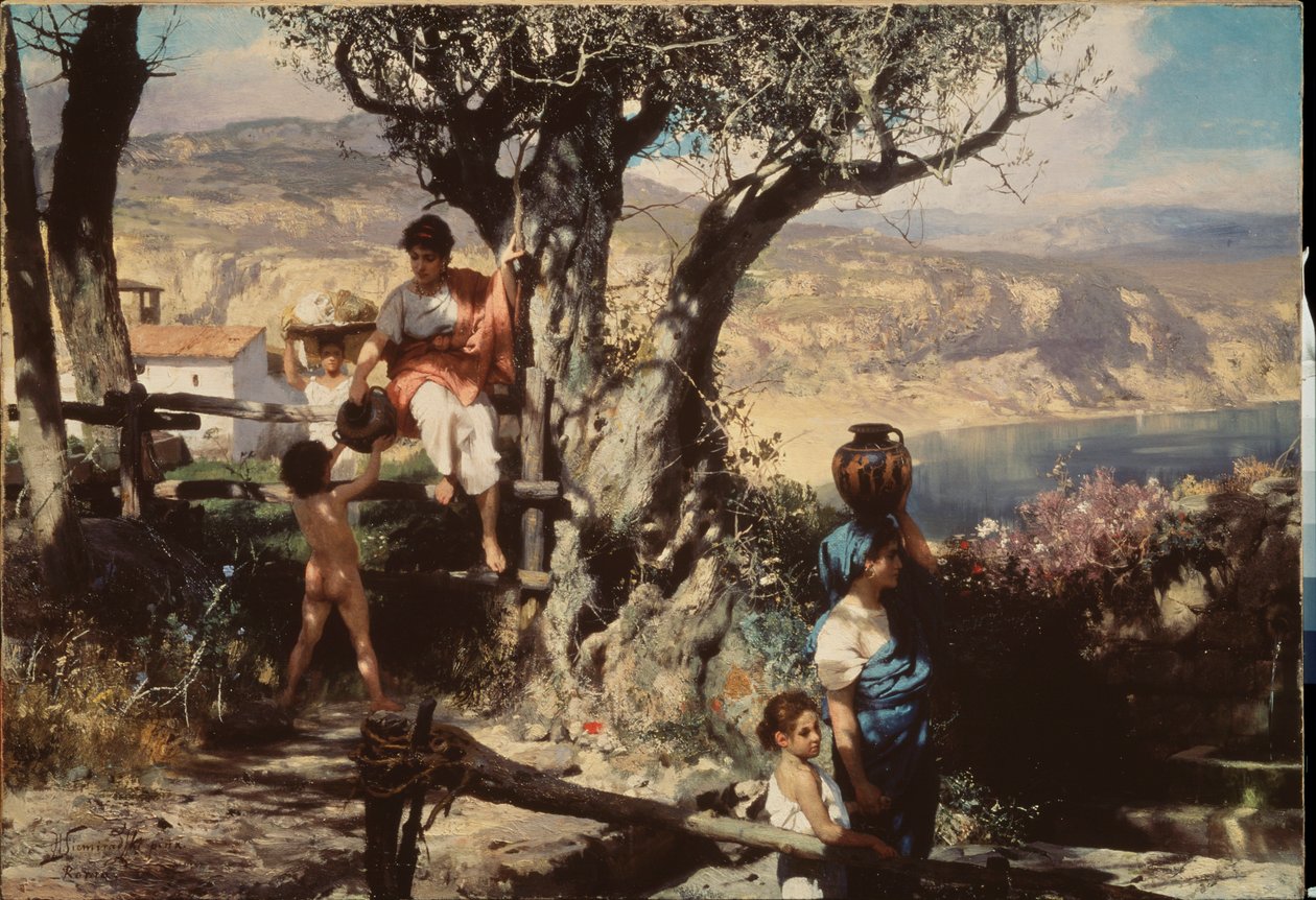 Antik Roma. Köyde. Henryk Siemiradzki