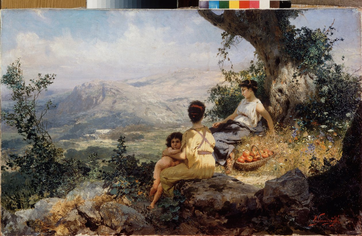 Geri kalan. 1896 (tuval üzerine yağlı boya) by Henryk Siemieradzki