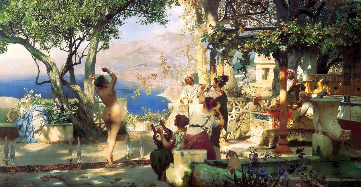 Kılıç Dansı, 1881. by Henryk Siemiradzki