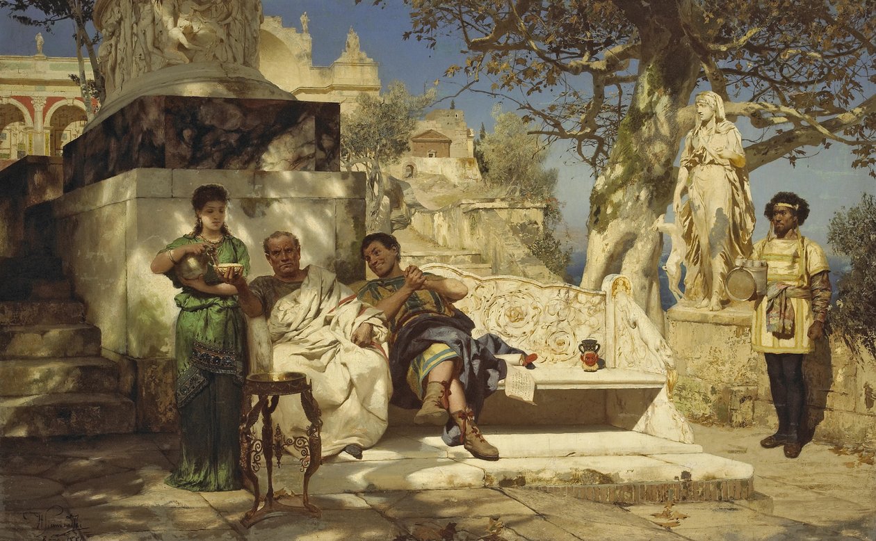 patriciler siesta, 1881 by Henryk Siemiradzki