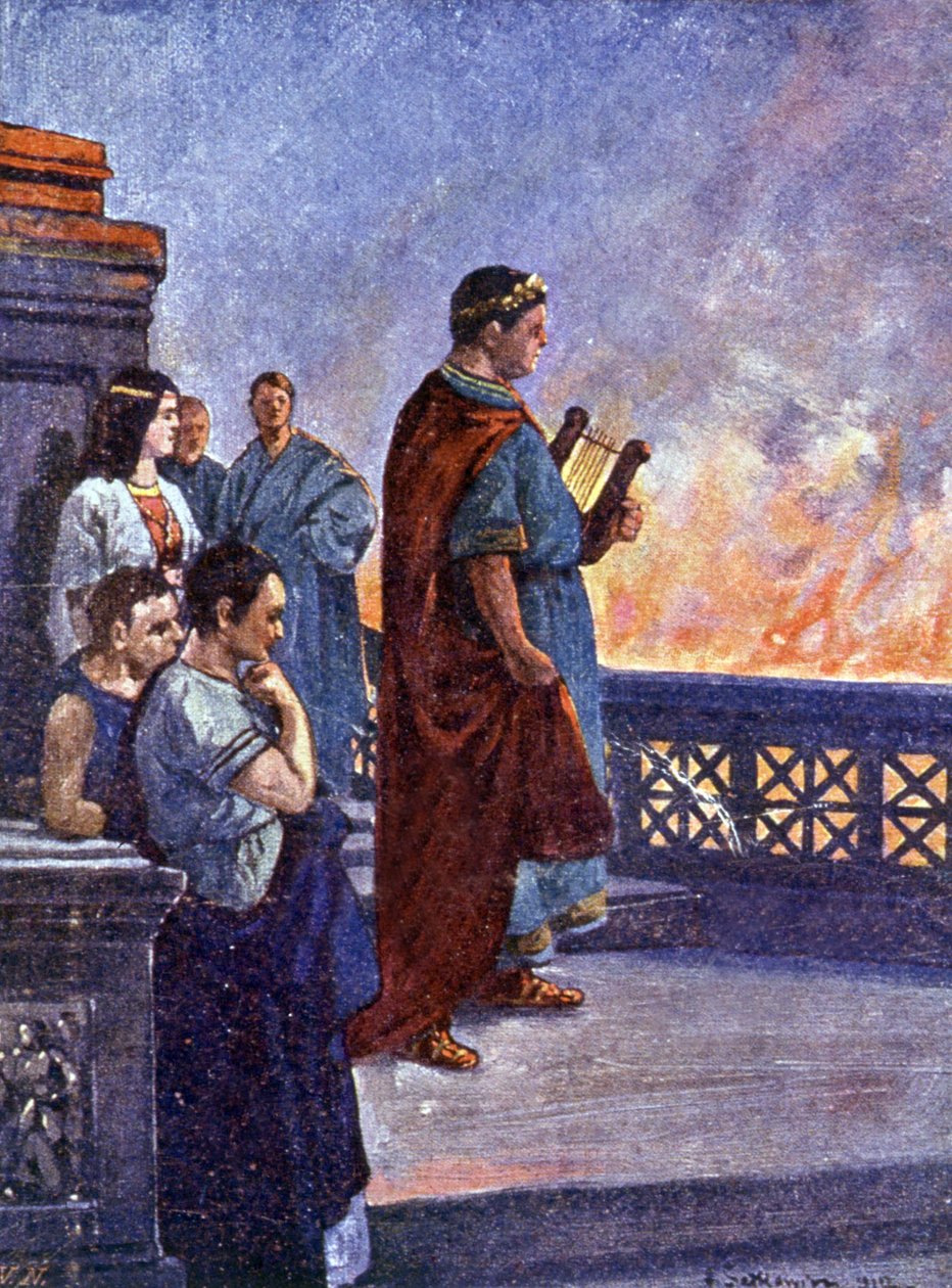 Nero yanan Roma'ya bakıyor by Henryk Sienkiewicz