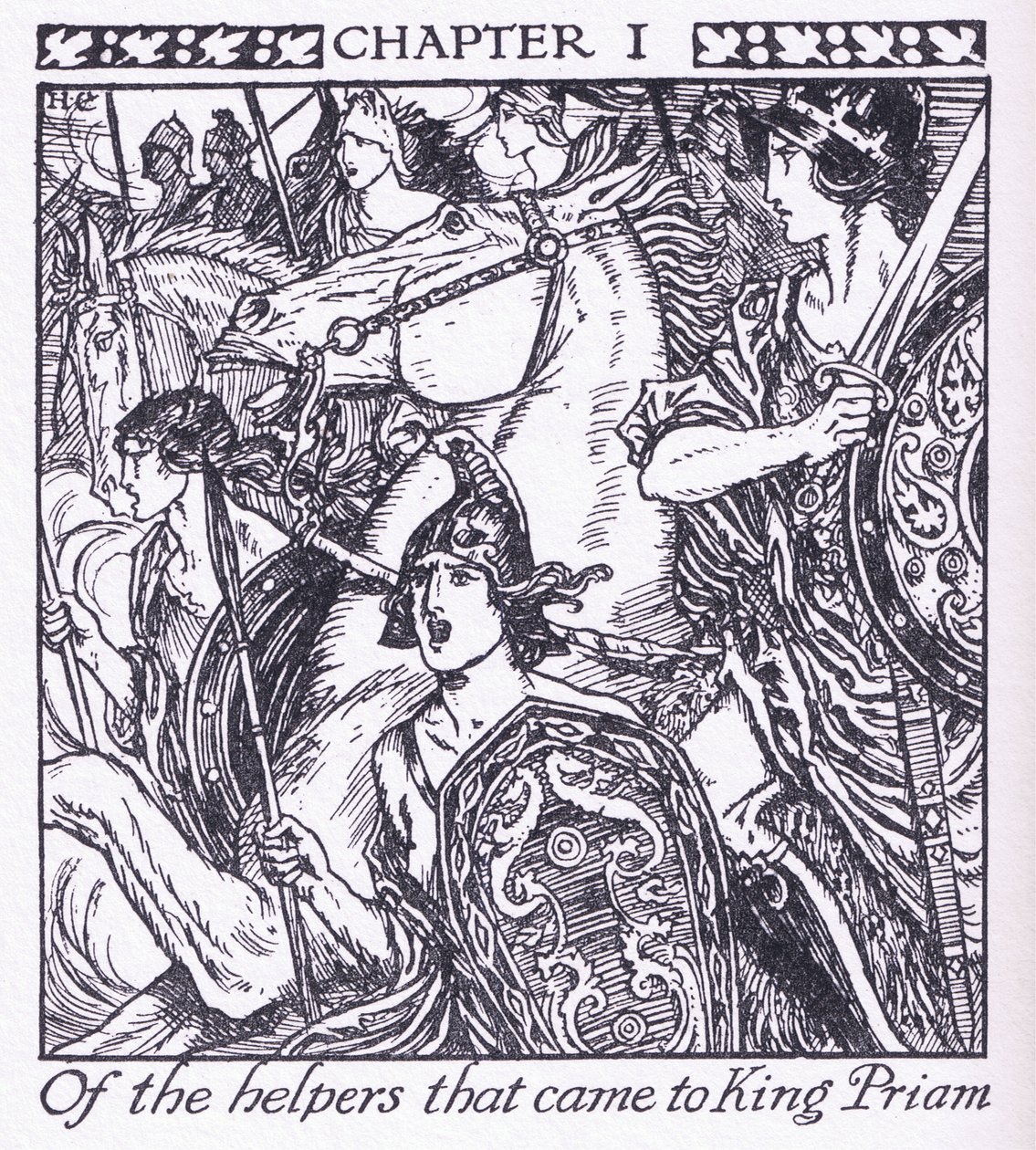 Kral Priam'a gelen yardımcılardan by Herbert Cole