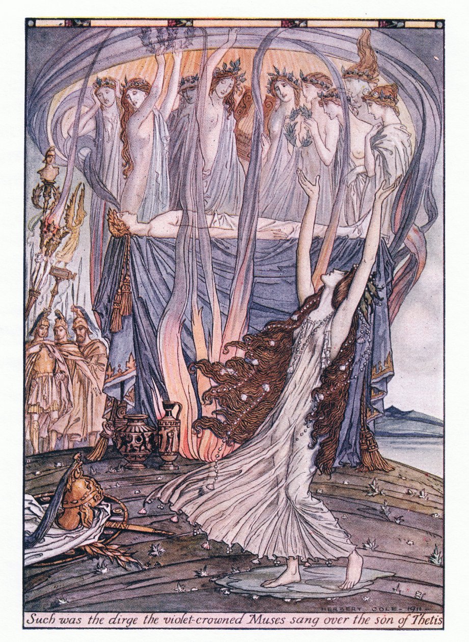 Menekşe taçlı Muses