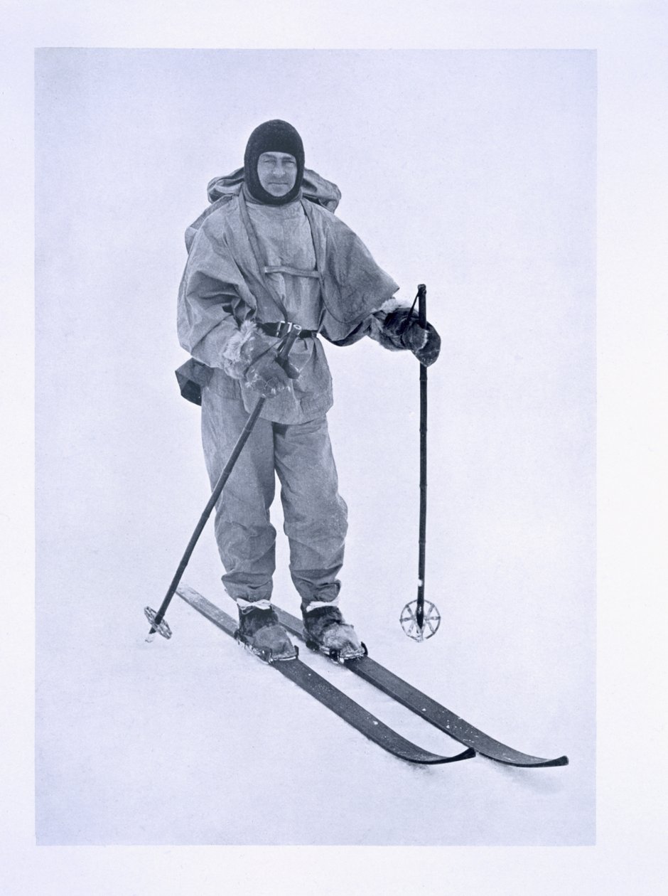 Captain Scott (1868-1912) on Skis during the 