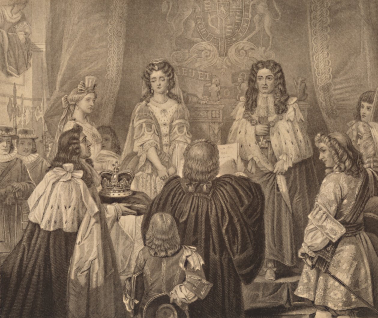 William ve Mary'ye Sunulan Taç, 1689, 1886 by Herbert Bourne